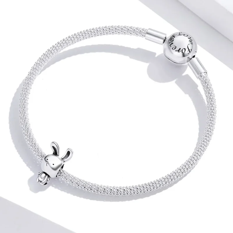 (kép) PANDORA típusú aranyos nyuszi charm - SCC1517 - Megtekintés 3