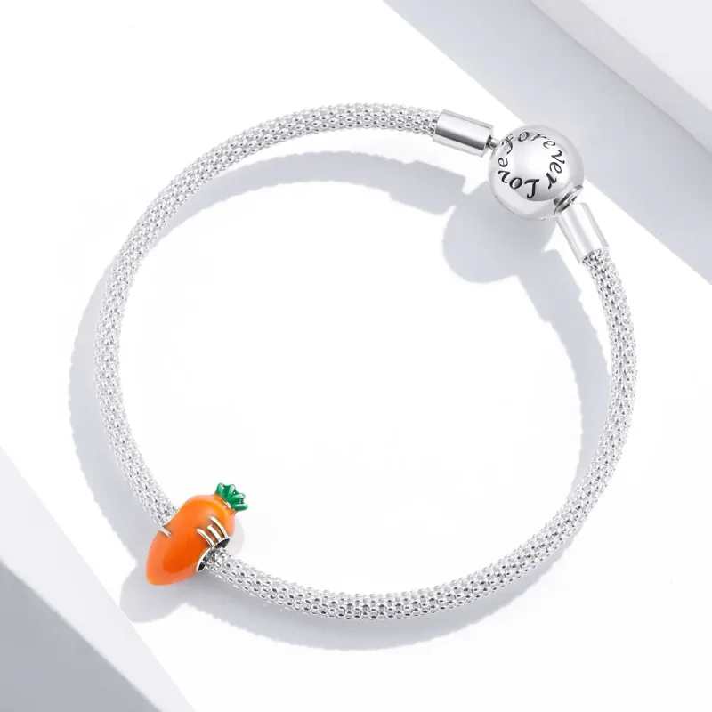 (kép) PANDORA típusú aranyos sárgarépa charm - SCC1591 - Megtekintés 4