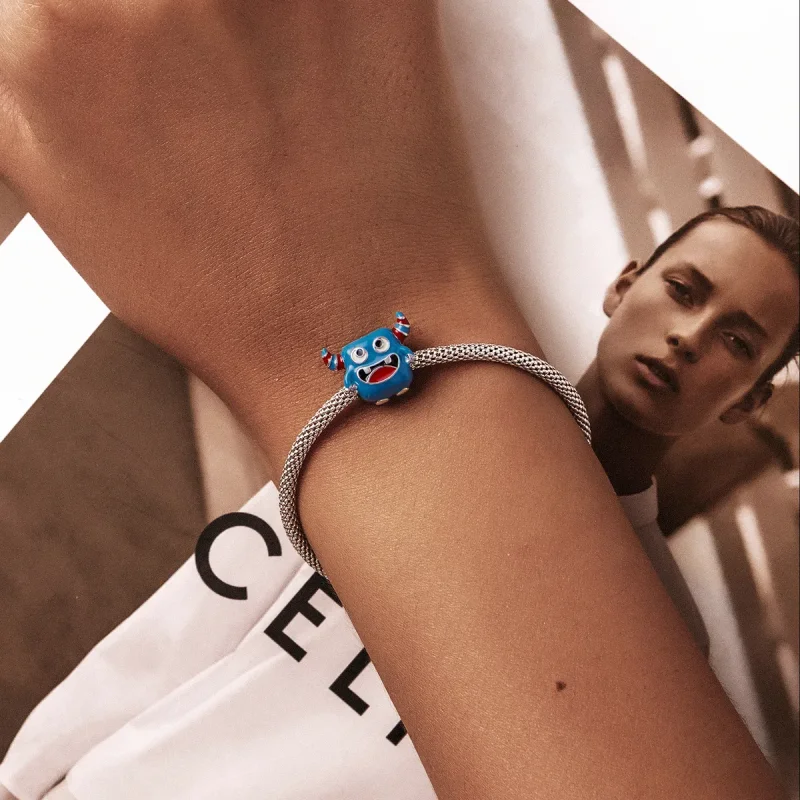 (kép) PANDORA típusú Aranyos szörnyeteg Charm - SCC2055 - Megtekintés 5
