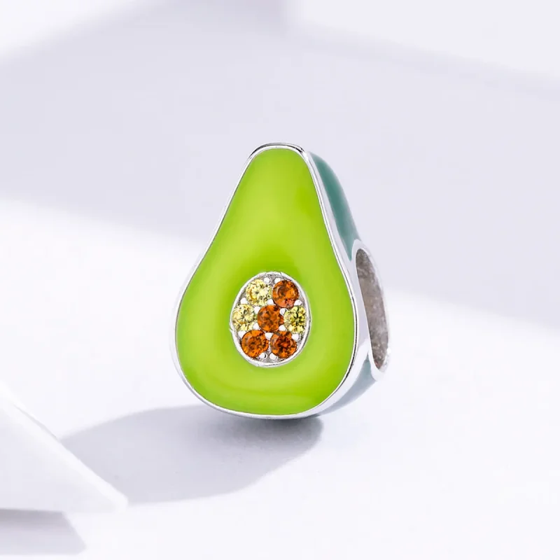 (kép) PANDORA típusú Avokádó Charm - BSC129 - Megtekintés 2