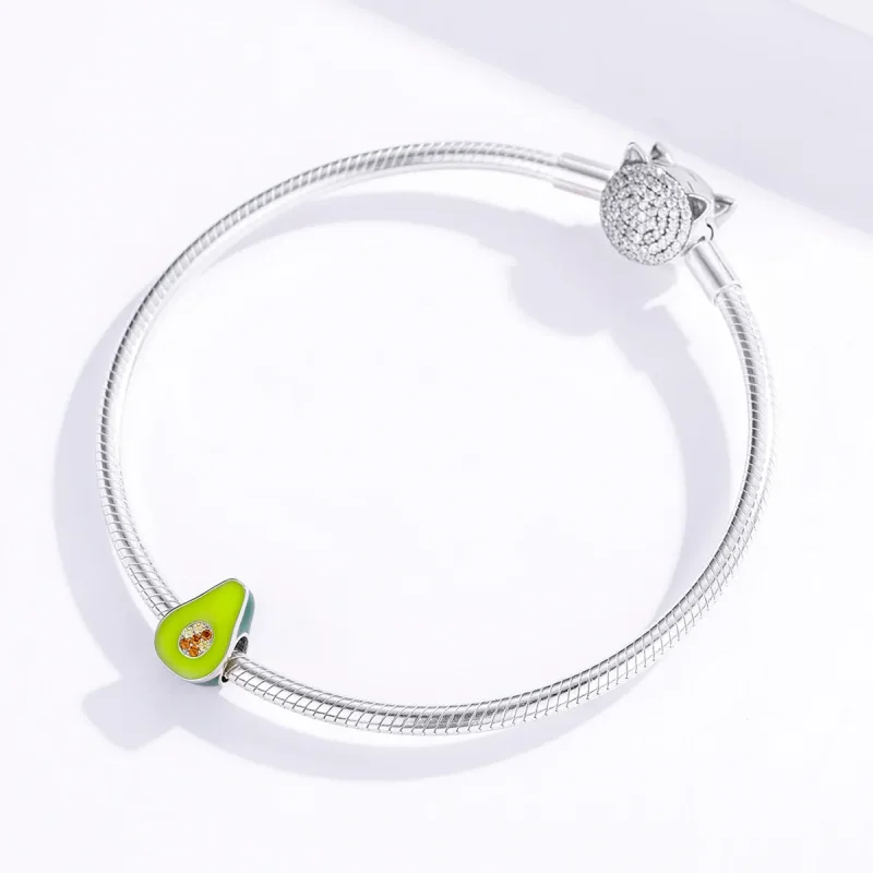 (kép) PANDORA típusú Avokádó Charm - BSC129 - Megtekintés 4