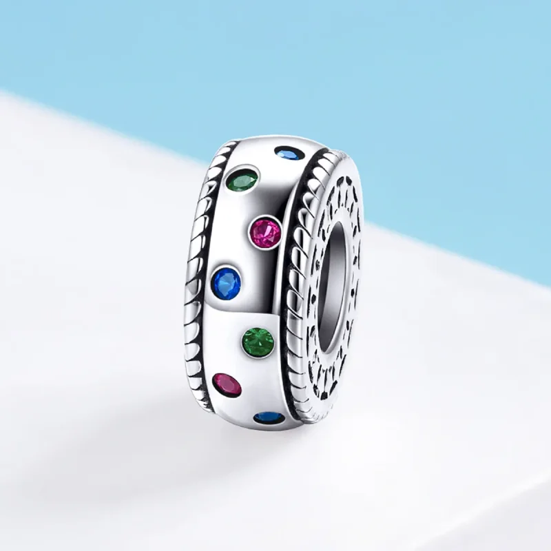 (kép) PANDORA típusú az első találkozás pillanata spacer charm - SCC1005 - Megtekintés 2
