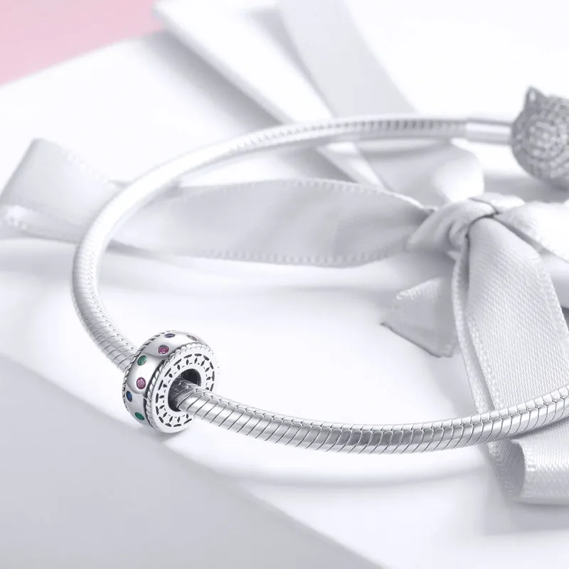 (kép) PANDORA típusú az első találkozás pillanata spacer charm - SCC1005 - Megtekintés 3
