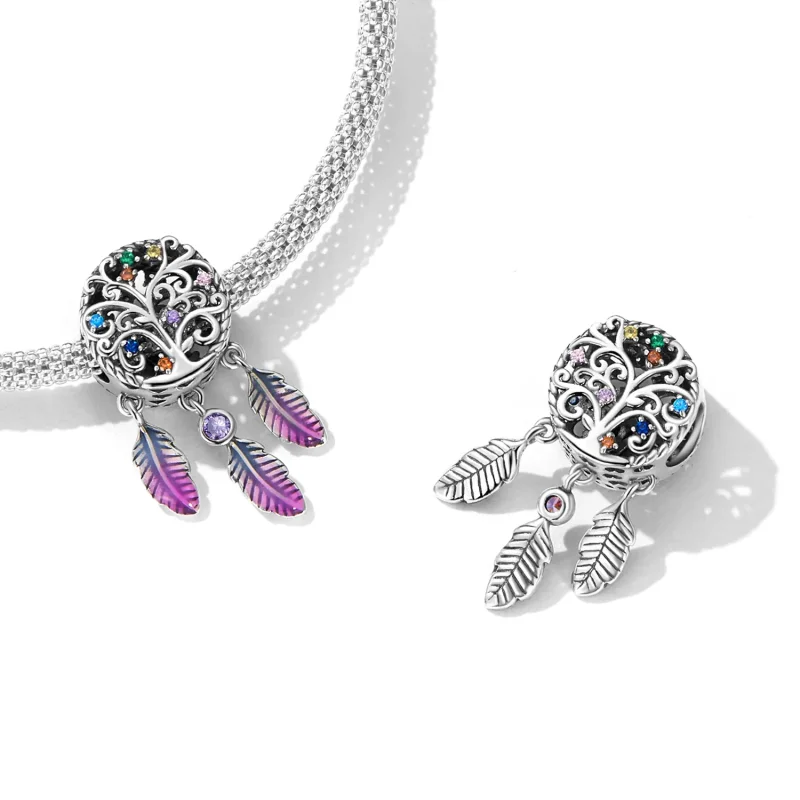 (kép) PANDORA típusú Az élet fája álomfogó Charm - SCC2268 - Megtekintés 4