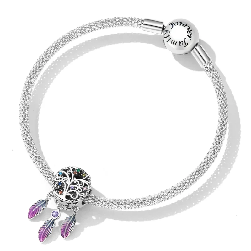 (kép) PANDORA típusú Az élet fája álomfogó Charm - SCC2268 - Megtekintés 5