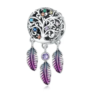 (kép) PANDORA típusú Az élet fája álomfogó Charm - SCC2268