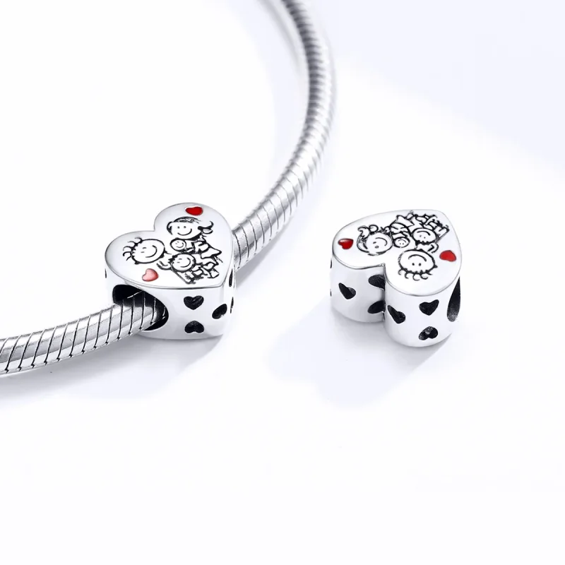 (kép) PANDORA típusú az én családom charm - BSC237 - Megtekintés 4