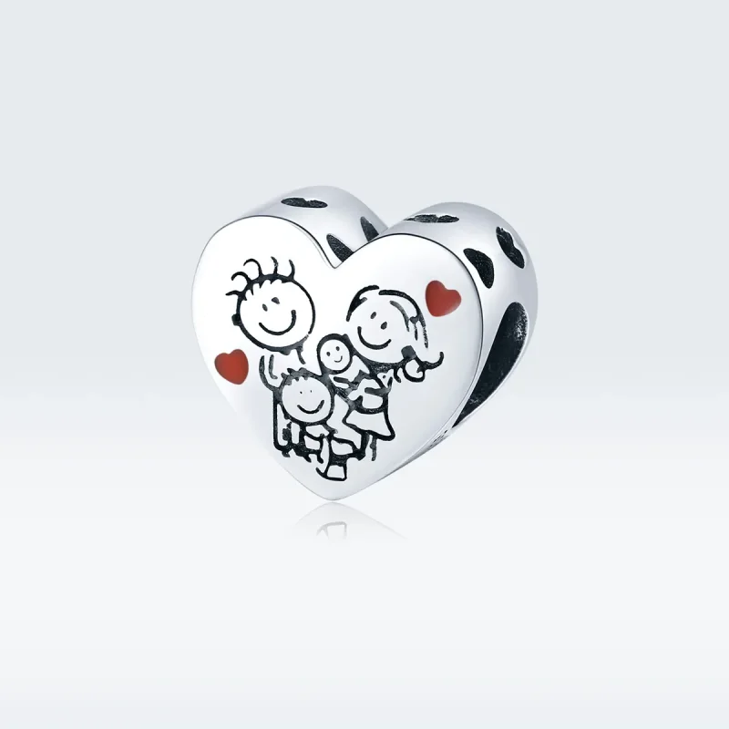 (kép) PANDORA típusú az én családom charm - BSC237 - Megtekintés 5