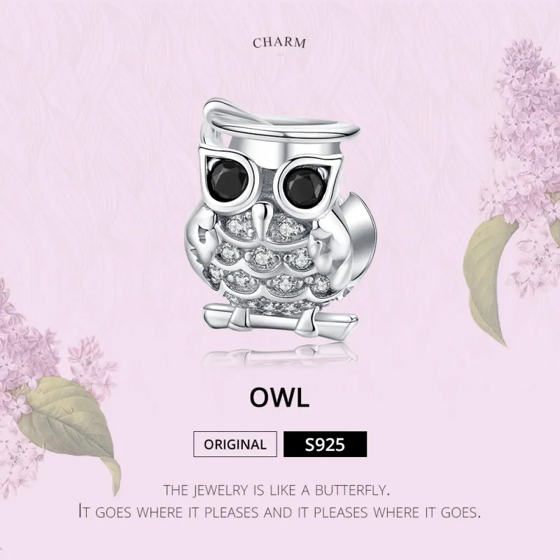 (kép) PANDORA típusú bagoly charm - BSC124 - Megtekintés 5