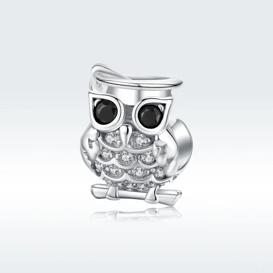 (kép) PANDORA típusú bagoly charm - BSC124