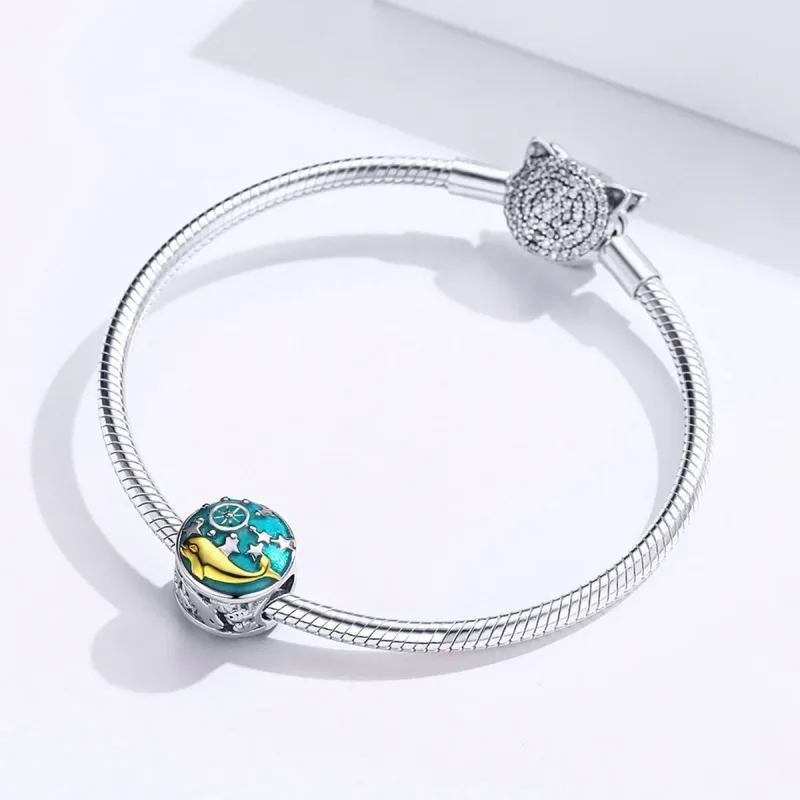 (kép) PANDORA típusú bébi bálna charm - SCC1296 - Megtekintés 3