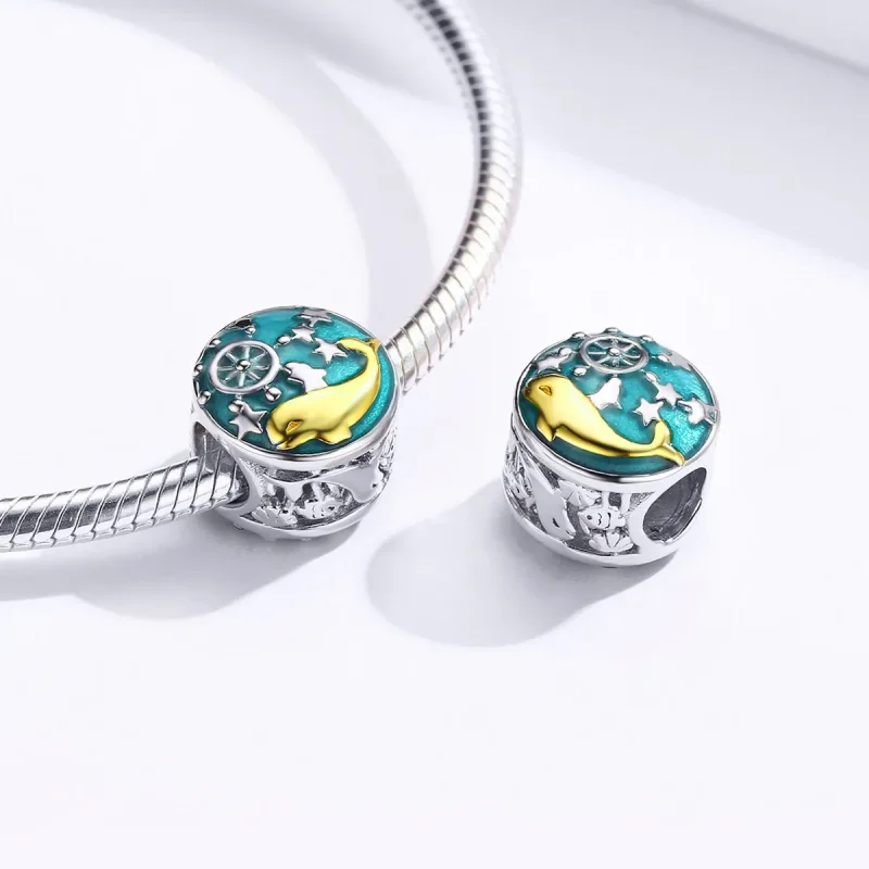 (kép) PANDORA típusú bébi bálna charm - SCC1296 - Megtekintés 4