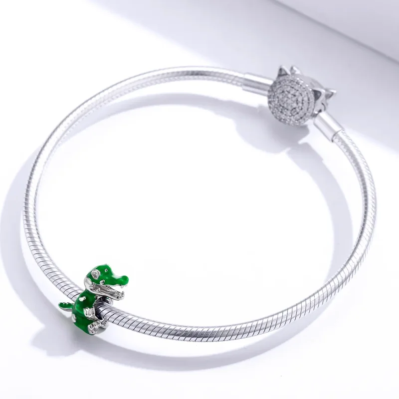 (kép) PANDORA típusú Bébi krokodil Charm - BSC190 - Megtekintés 3