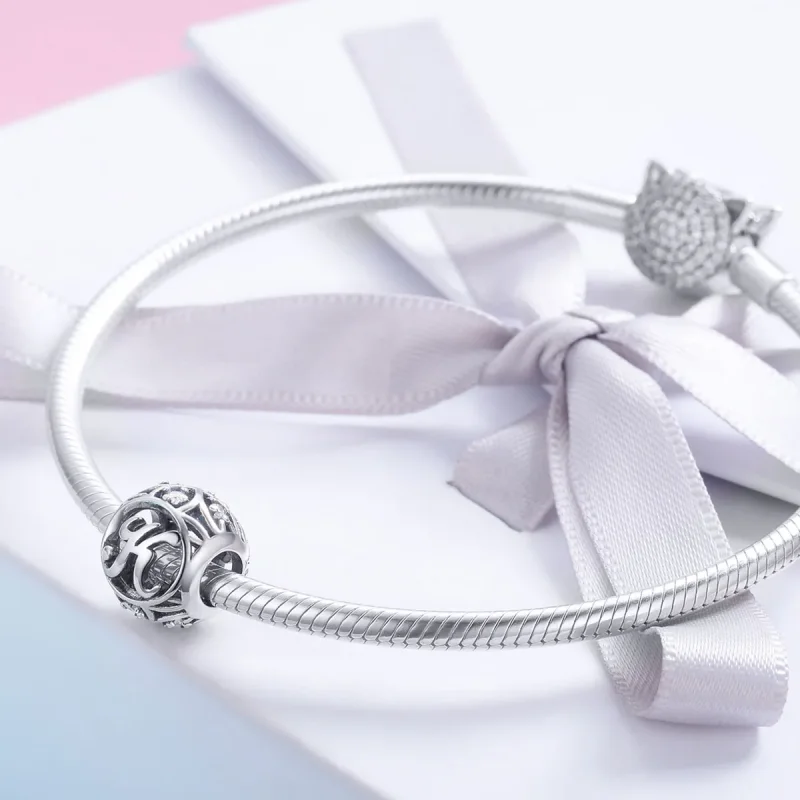 (kép) PANDORA típusú Betű-K Charm - SCC738-K - Megtekintés 4