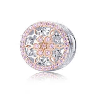 PANDORA típusú bicolor a virág virága charm - SCC923 (kép) PANDORA típusú bicolor a virág virága charm - SCC923
