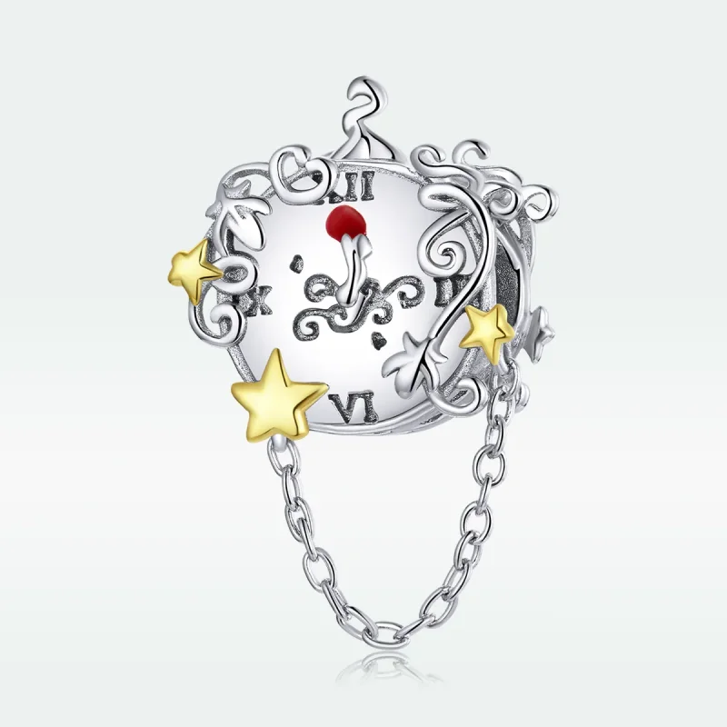 (kép) PANDORA típusú bicolor mágikus óra charm - BSC406 - Megtekintés 5