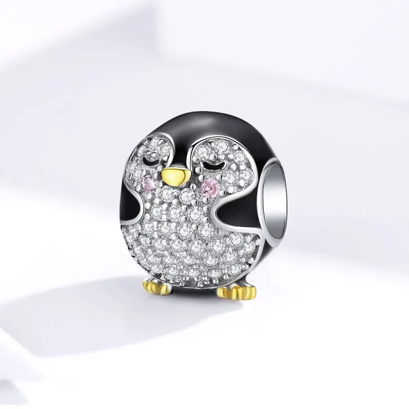 (kép) PANDORA típusú bicolor pingvin charm - BSC126 - Megtekintés 2