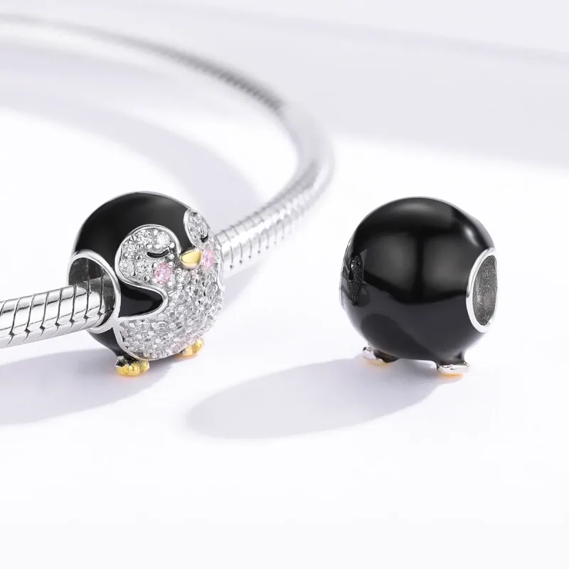 (kép) PANDORA típusú bicolor pingvin charm - BSC126 - Megtekintés 4