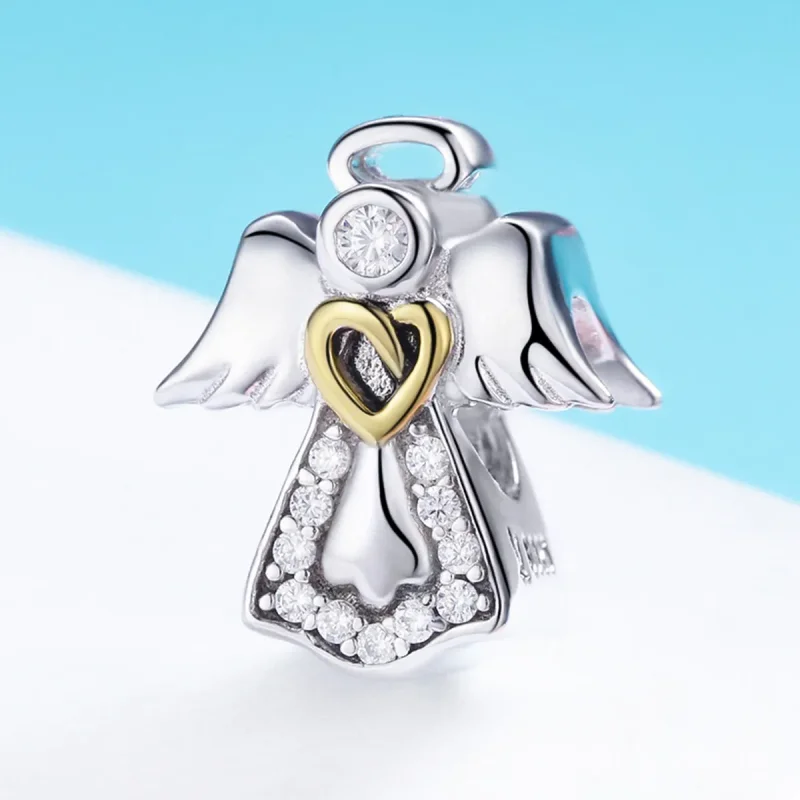 (kép) PANDORA típusú bicolor őrangyal charm - SCC747 - Megtekintés 2
