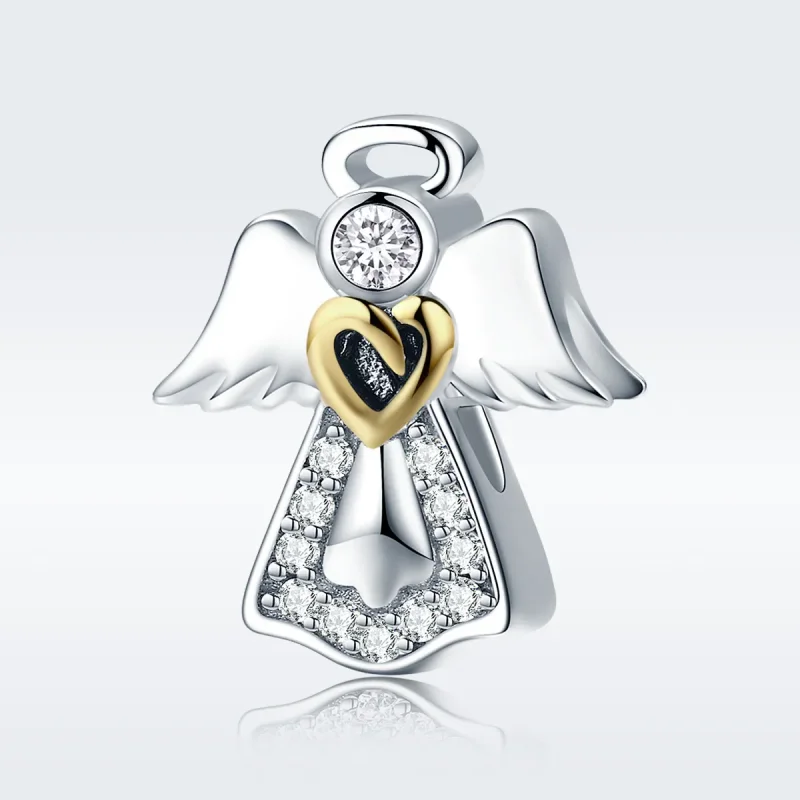 (kép) PANDORA típusú bicolor őrangyal charm - SCC747 - Megtekintés 3
