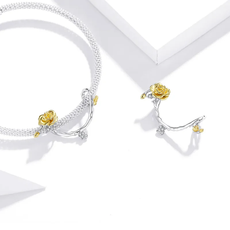 (kép) PANDORA típusú bicolor rózsa szőlő charm - BSC322 - Megtekintés 4