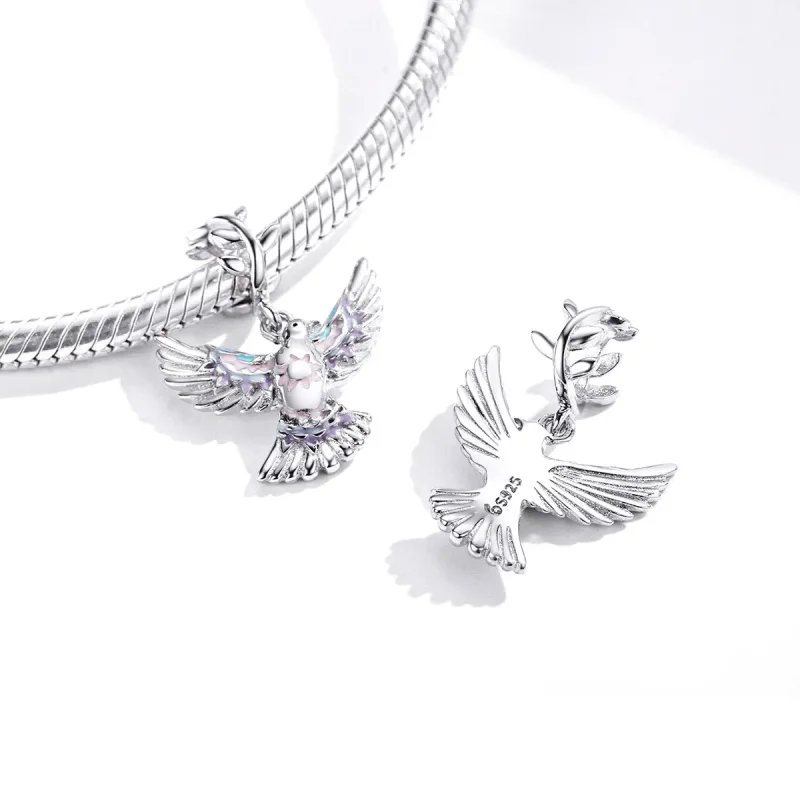 (kép) PANDORA típusú béke galamb charm - BSC295 - Megtekintés 4