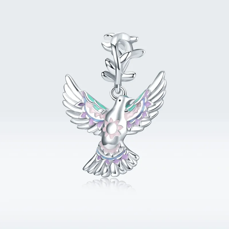 (kép) PANDORA típusú béke galamb charm - BSC295 - Megtekintés 5