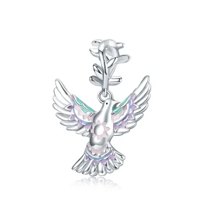 (kép) PANDORA típusú béke galamb charm - BSC295