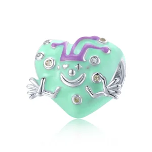 (kép) PANDORA típusú Boldog bohóc Charm - BSC292