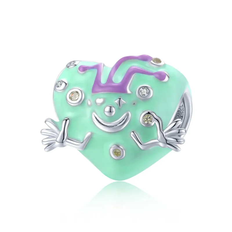 (kép) PANDORA típusú Boldog bohóc Charm - BSC292