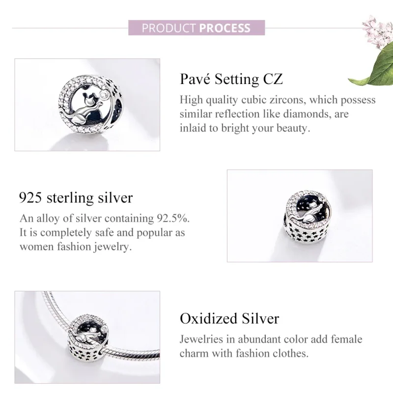 (kép) PANDORA típusú boldog cica charm - SCC1203 - Megtekintés 4