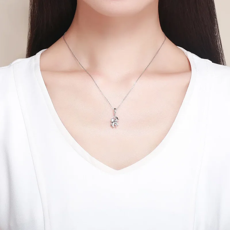 (kép) PANDORA típusú boldog elefánt függő charm - SCC1059 - Megtekintés 5
