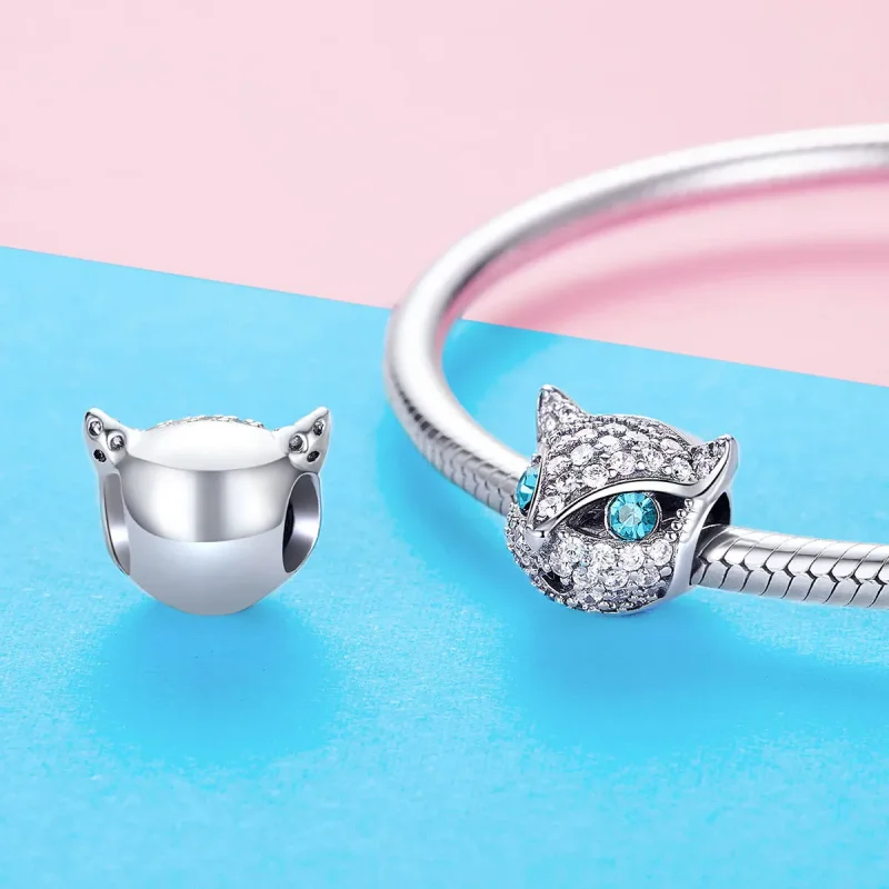 (kép) PANDORA típusú boldog kitty charm - SCC1131 - Megtekintés 3