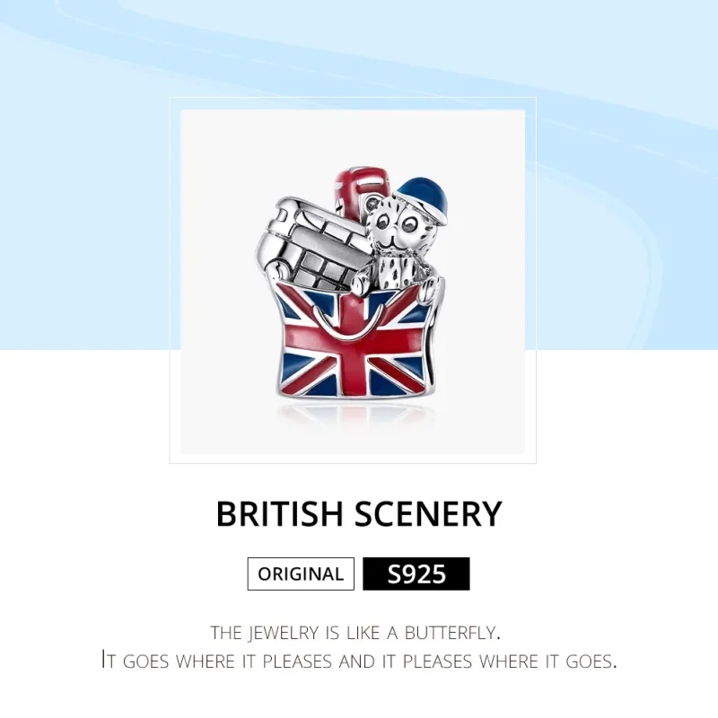 (kép) PANDORA típusú brit ajándékok charm - SCC1740 - Megtekintés 6