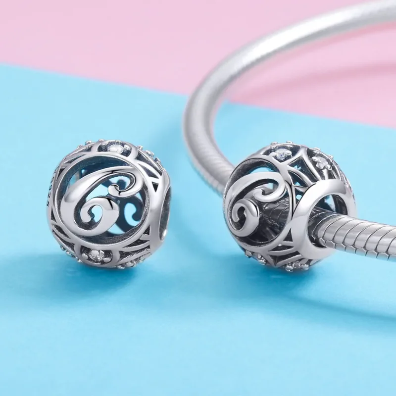 (kép) PANDORA típusú C betű Charm - SCC738-C - Megtekintés 3