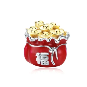 (kép) PANDORA típusú china lucky bag charm - BSC100