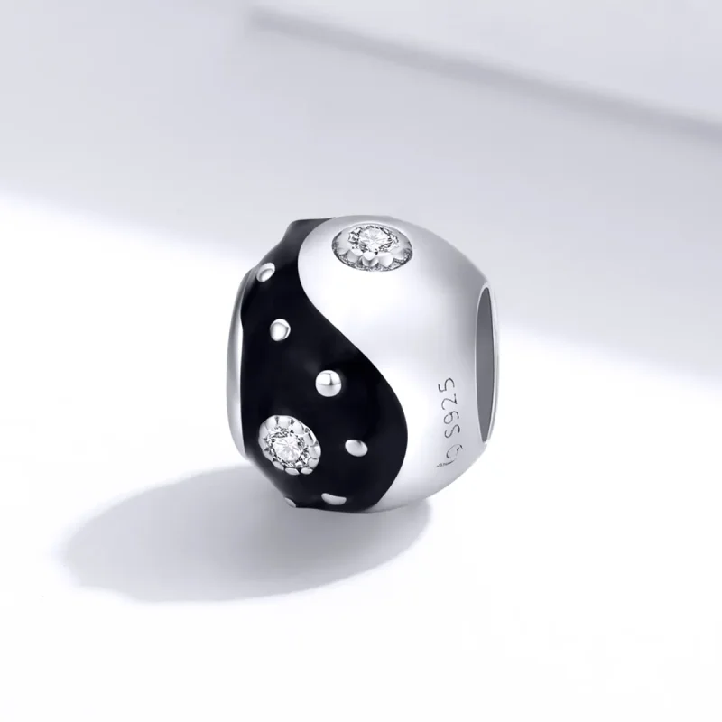 (kép) PANDORA típusú chinoiserie yin yang charm - BSC192 - Megtekintés 2