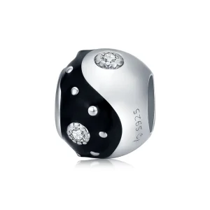 (kép) PANDORA típusú chinoiserie yin yang charm - BSC192