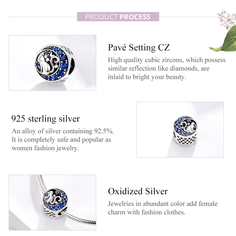 (kép) PANDORA típusú cica a holdban charm - SCC1204 - Megtekintés 4