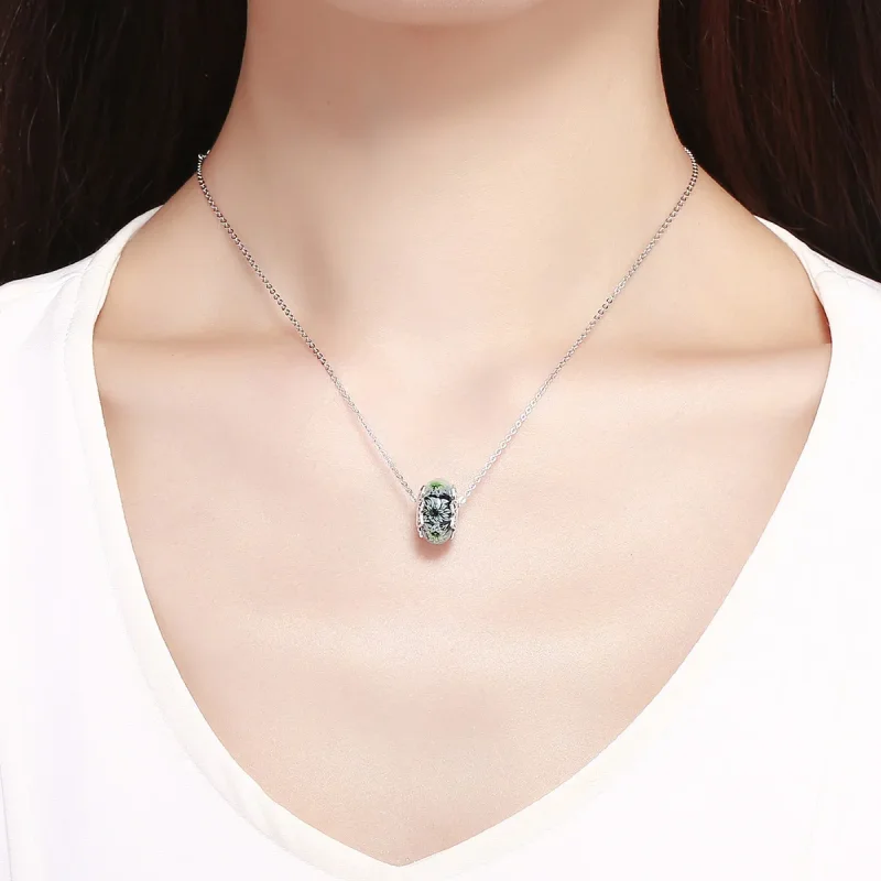(kép) PANDORA típusú cián krizantém charm - SCC1011 - Megtekintés 5