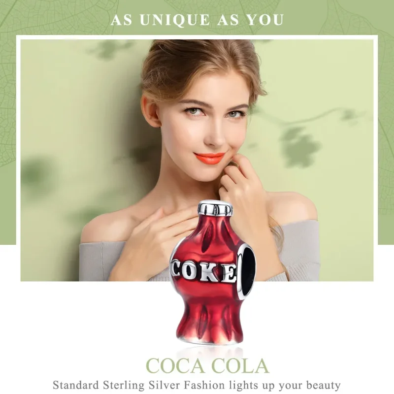 (kép) PANDORA típusú coca cola charm - SCC1159 - Megtekintés 2