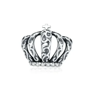 (kép) PANDORA típusú crown pápa charm - BSC378