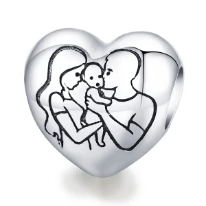 (kép) PANDORA típusú Család Charm - BSC494