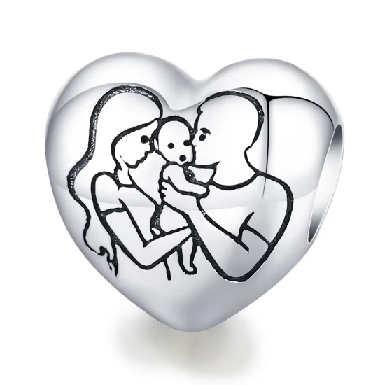 (kép) PANDORA típusú Család Charm - BSC494