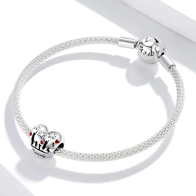 (kép) PANDORA típusú családi szerelem charm - SCC1634 - Megtekintés 3