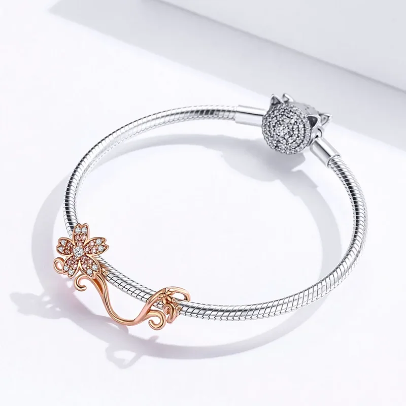 (kép) PANDORA típusú cseresznyevirágok charm - SCC1033-C - Megtekintés 3