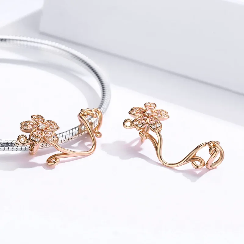 (kép) PANDORA típusú cseresznyevirágok charm - SCC1033-C - Megtekintés 4