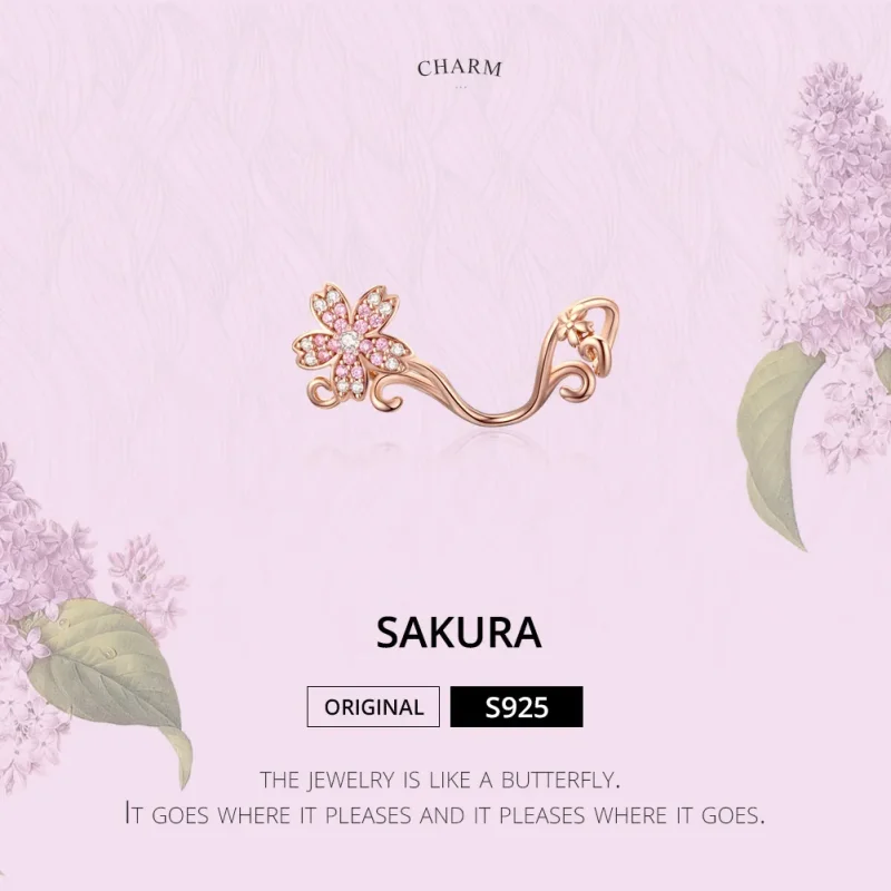(kép) PANDORA típusú cseresznyevirágok charm - SCC1033-C - Megtekintés 5