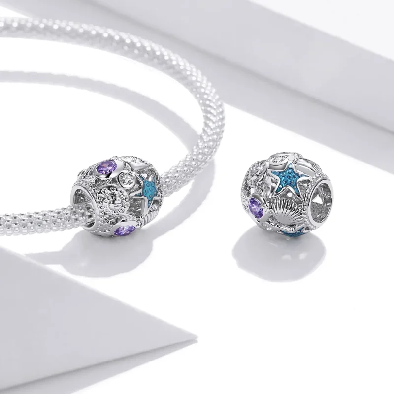 (kép) PANDORA típusú csillagok és héj charm - SCC1805 - Megtekintés 4