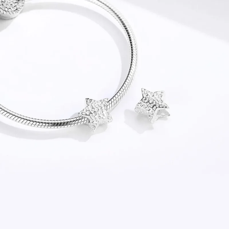 (kép) PANDORA típusú csillagos charm - SCC1246 - Megtekintés 4